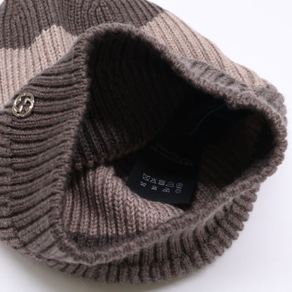 GUCCI Wool Beanie Beige Size 24CM