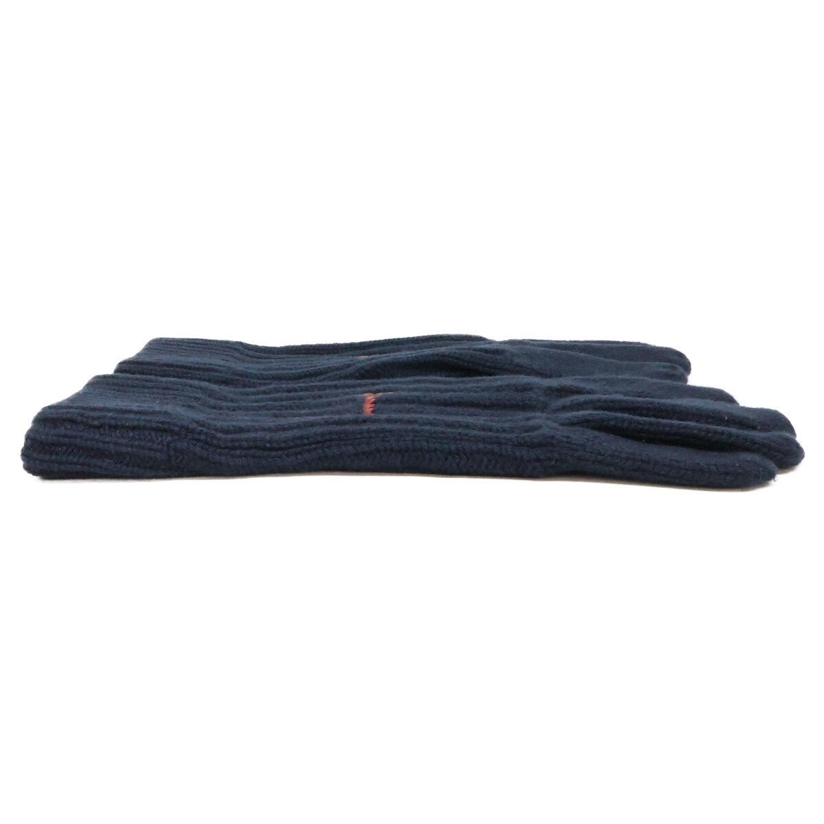 HERMES H Torsade Cashmere Silk Gloves Navy Size M