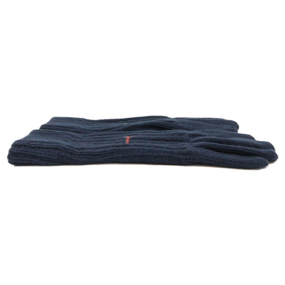 HERMES H Torsade Cashmere Silk Gloves Navy Size M