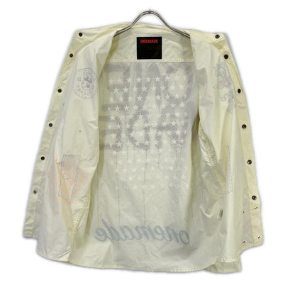 ONE MADE Handmade Design Shirt Jacket Yellow Size M