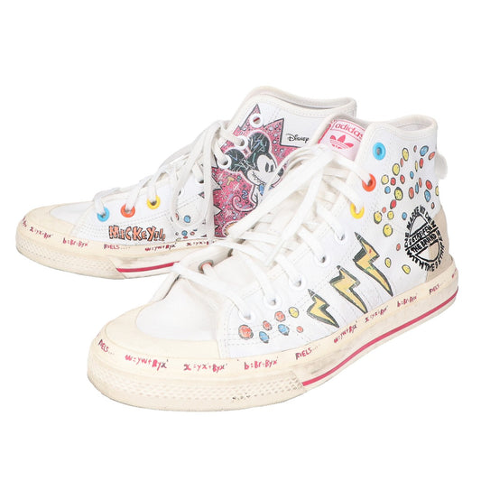 adidas x Disney Nizza Hi RF Sneakers White Size 27.5cm