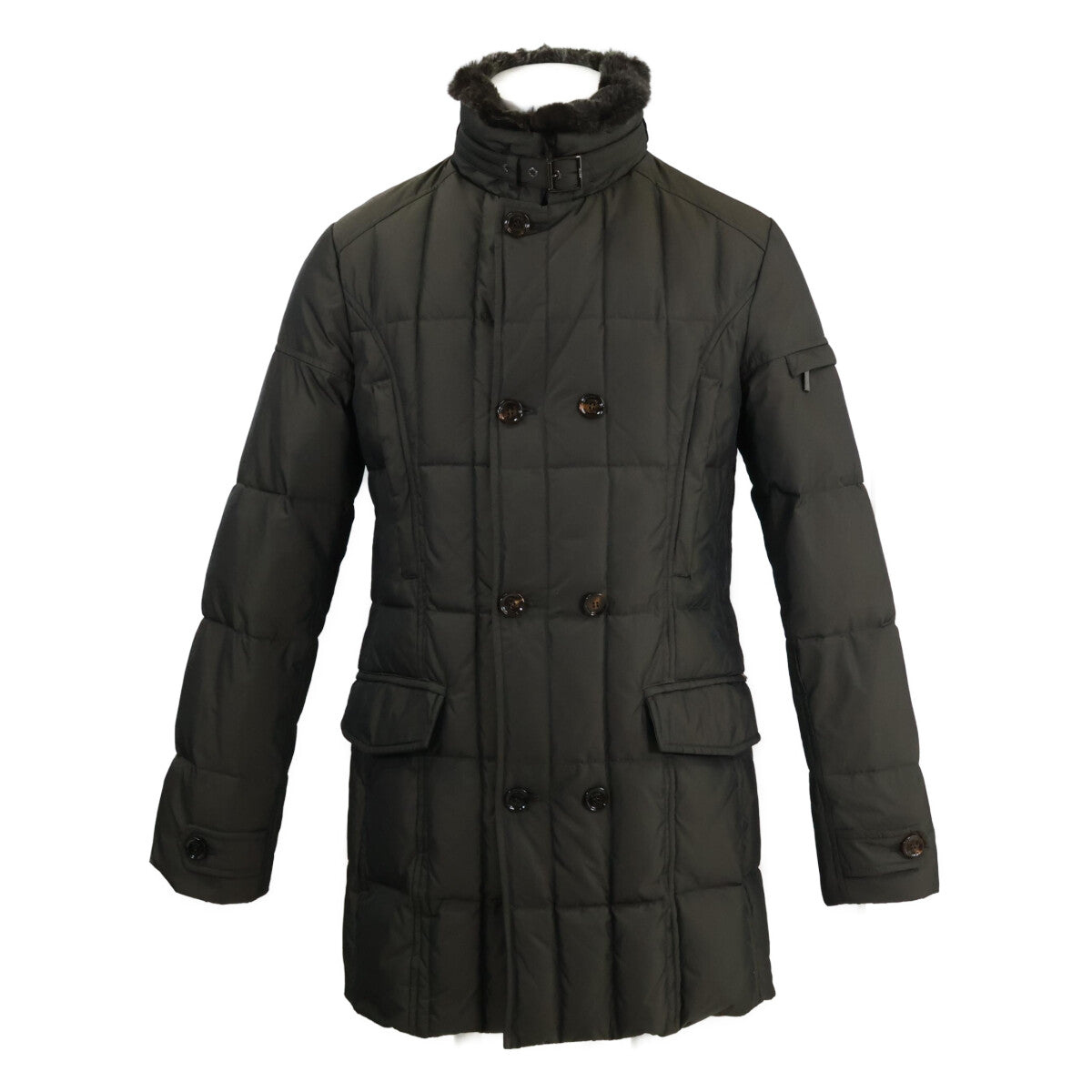 MOORER MORRIS-KM2 Double-Breasted Down Coat Khaki Size 48