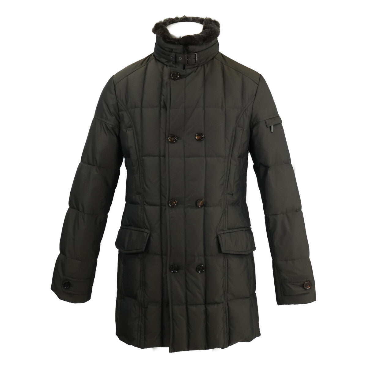 MOORER MORRIS-KM2 Double-Breasted Down Coat Khaki Size 48
