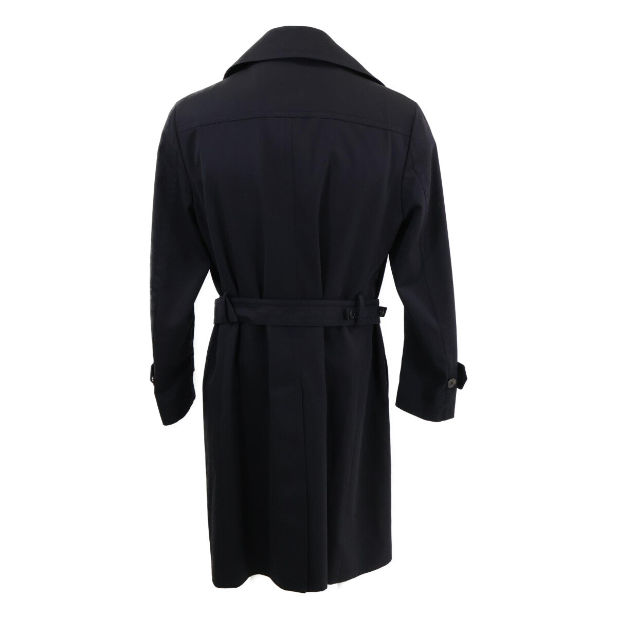 GUCCI Polyester Trench Coat Navy Size 46R