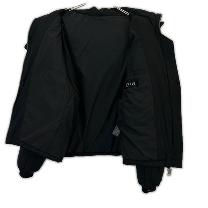 SUAVELE Detachable Hood Down Jacket Black Poly Size M