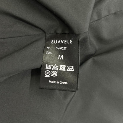 SUAVELE Detachable Hood Down Jacket Black Poly Size M