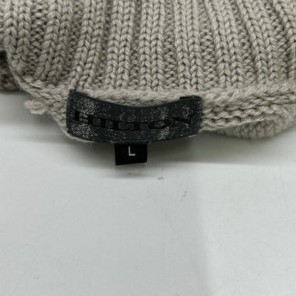 HILTON Wool Turtleneck Sweater Beige Size L