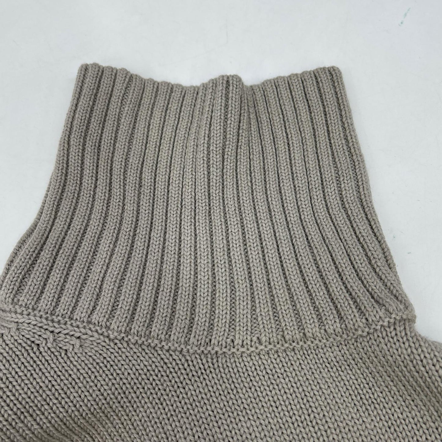 HILTON Wool Turtleneck Sweater Beige Size L
