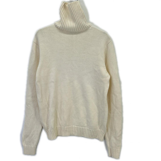 HILTON Wool Turtleneck Sweater Ivory Size L