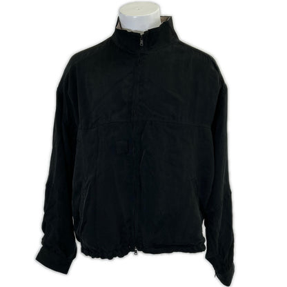 ANCELLM 26SS Cupro Reversible Jacket Black/Beige Size 2