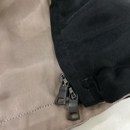 ANCELLM 26SS Cupro Reversible Jacket Black/Beige Size 2