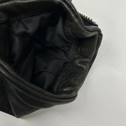 RK Black Lamb Leather Double Rider Jacket Size 2