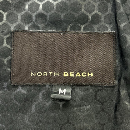 NORTH BEACH Black Lamb Leather Goose Quilted Jacket Size M