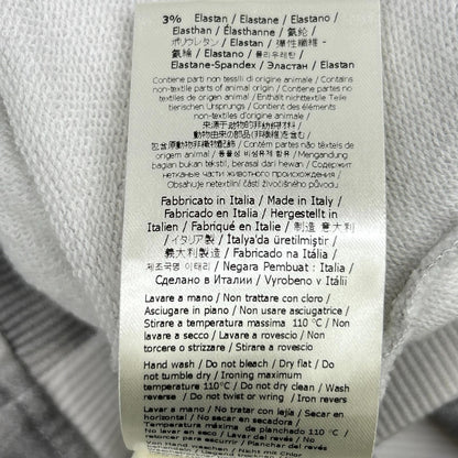 FENDI 20' Logo Shadow Print Cotton Sweatshirt White Size L