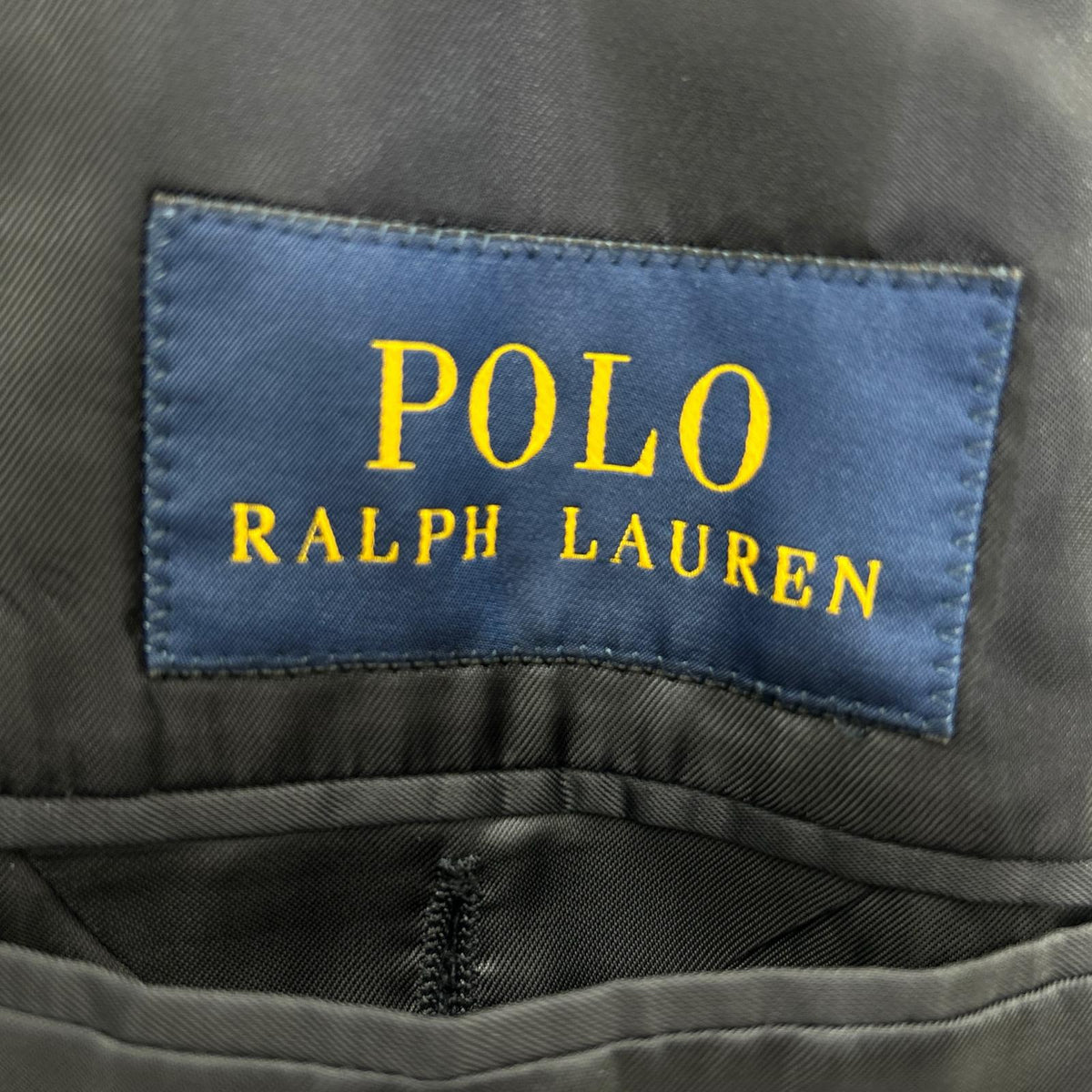 POLO RALPH LAUREN Navy Wool Twill Gold Button Blazer Jacket Size 40