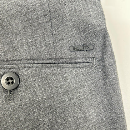 INCOTEX Slim Fit Water Repellent Tapered Pants Gray Size 44