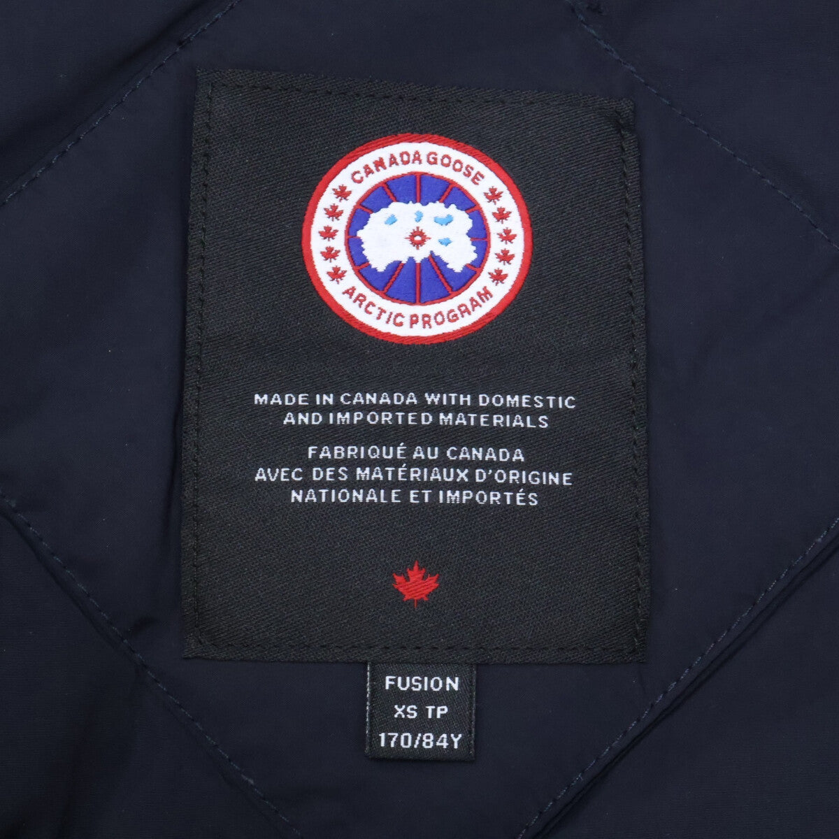 CANADA GOOSE Rhodes Fusion Fit Hooded Jacket Navy Size XP
