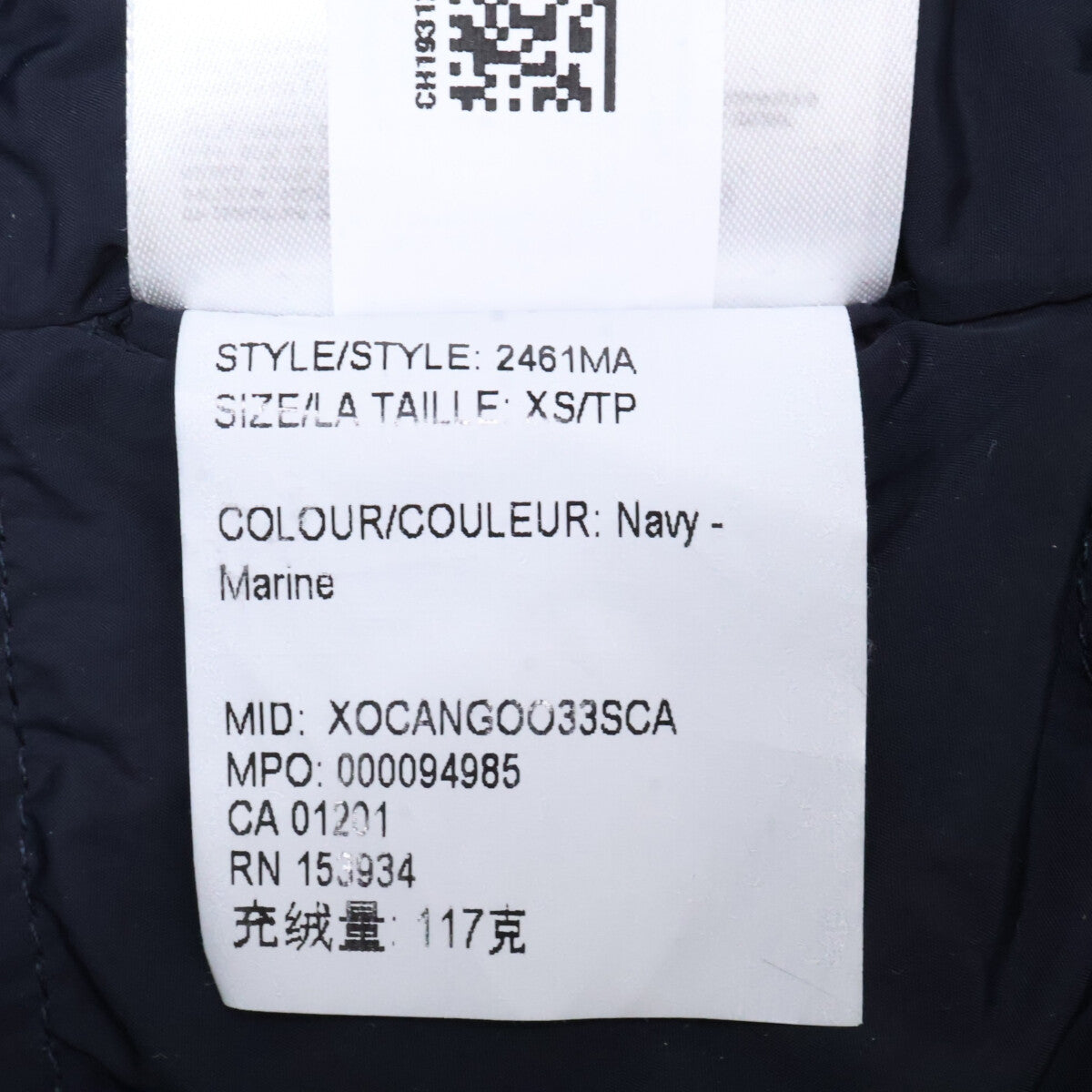 CANADA GOOSE Rhodes Fusion Fit Hooded Jacket Navy Size XP