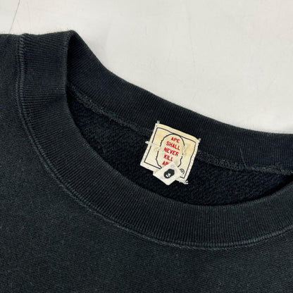 A BATHING APE Black Swarovski Logo Sweatshirt Size M