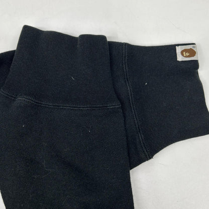 A BATHING APE Black Swarovski Logo Sweatshirt Size M