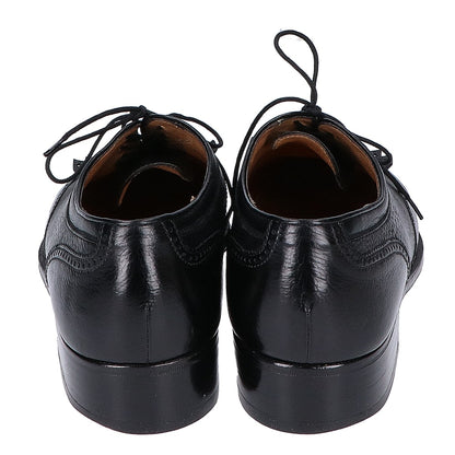 gravati Black Wingtip Kilt Leather Shoes Size 7