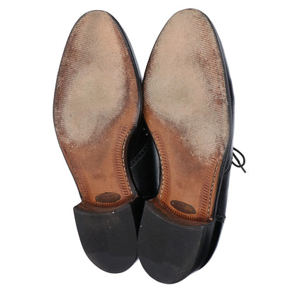 gravati Black Wingtip Kilt Leather Shoes Size 7