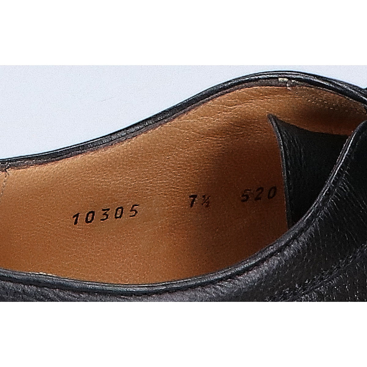 gravati Black Wingtip Kilt Leather Shoes Size 7