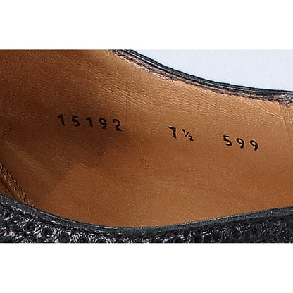 gravati Black Leather Wingtip Monk Strap Shoes Sneakers Size 7