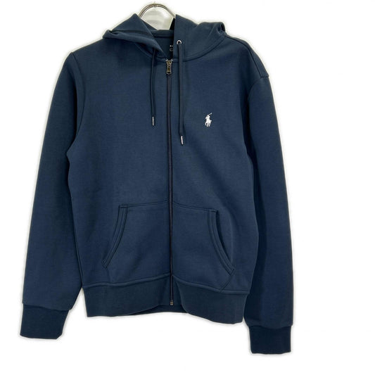 POLO RALPH LAUREN Navy Cotton Full-Zip Hoodie Size S