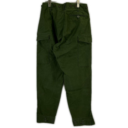 MILITARY Khaki Cotton Swedish Army Cargo Pants