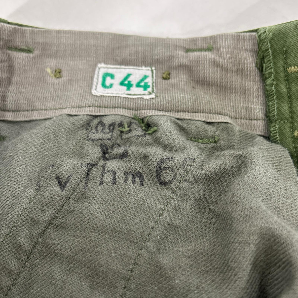 MILITARY Khaki Cotton Swedish Army Cargo Pants