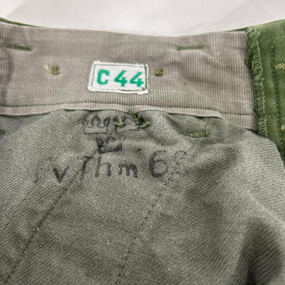 MILITARY Khaki Cotton Swedish Army Cargo Pants
