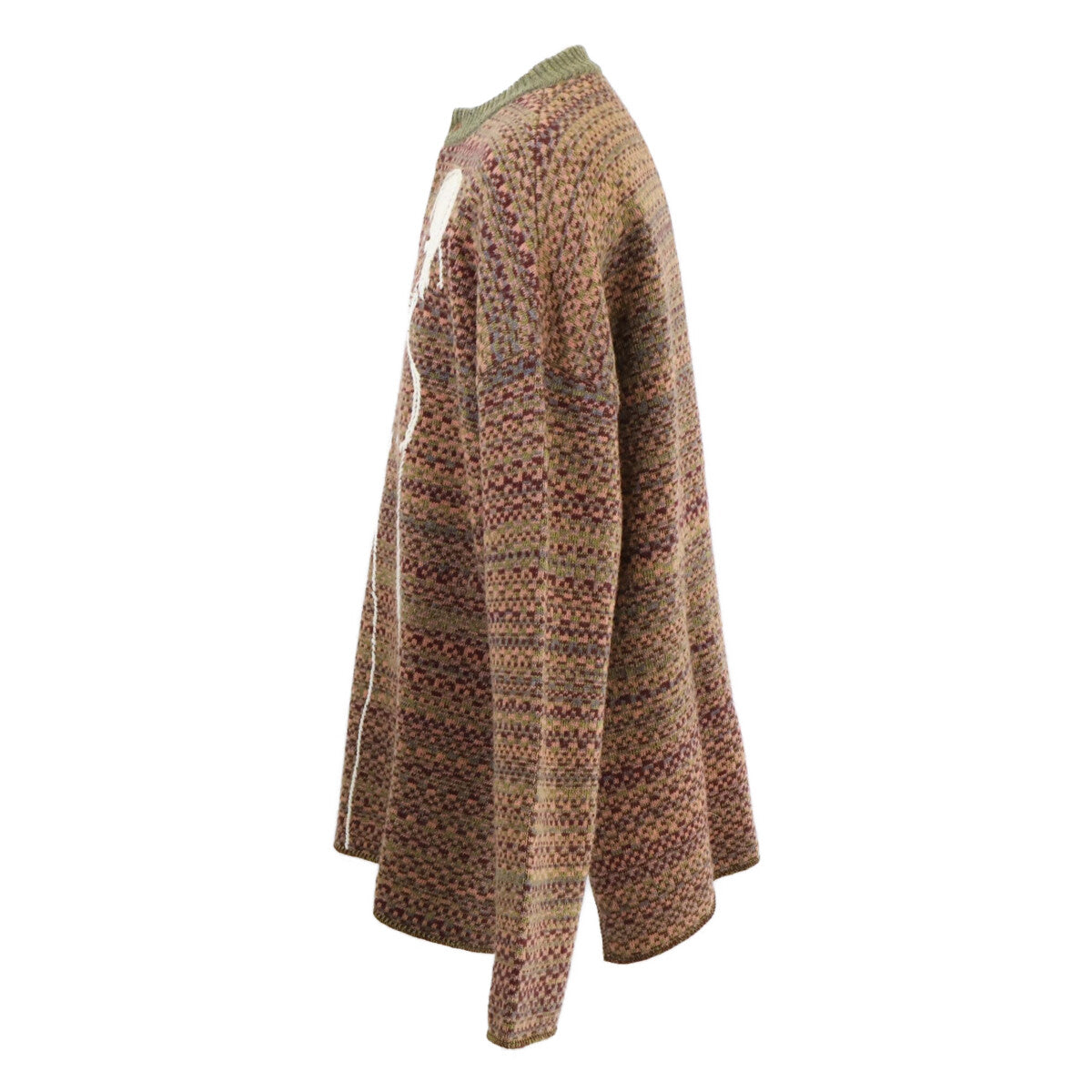 LOEWE H3299630SM Wool Embroidered Sweater Multi Size S