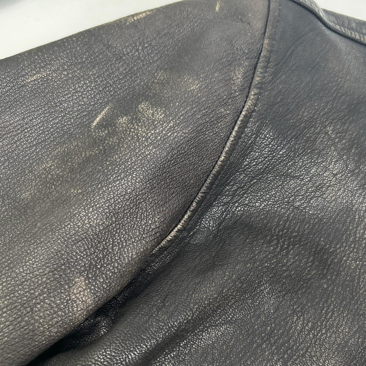 THE COCKPIT Black Goatskin Leather Motocross Jacket Size M