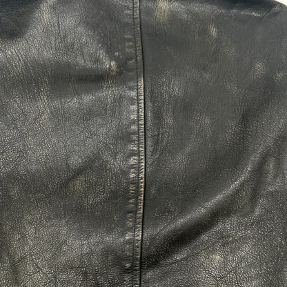 THE COCKPIT Black Goatskin Leather Motocross Jacket Size M
