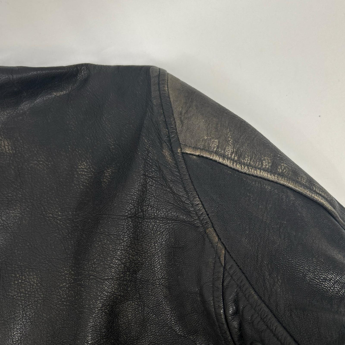 THE COCKPIT Black Goatskin Leather Motocross Jacket Size M