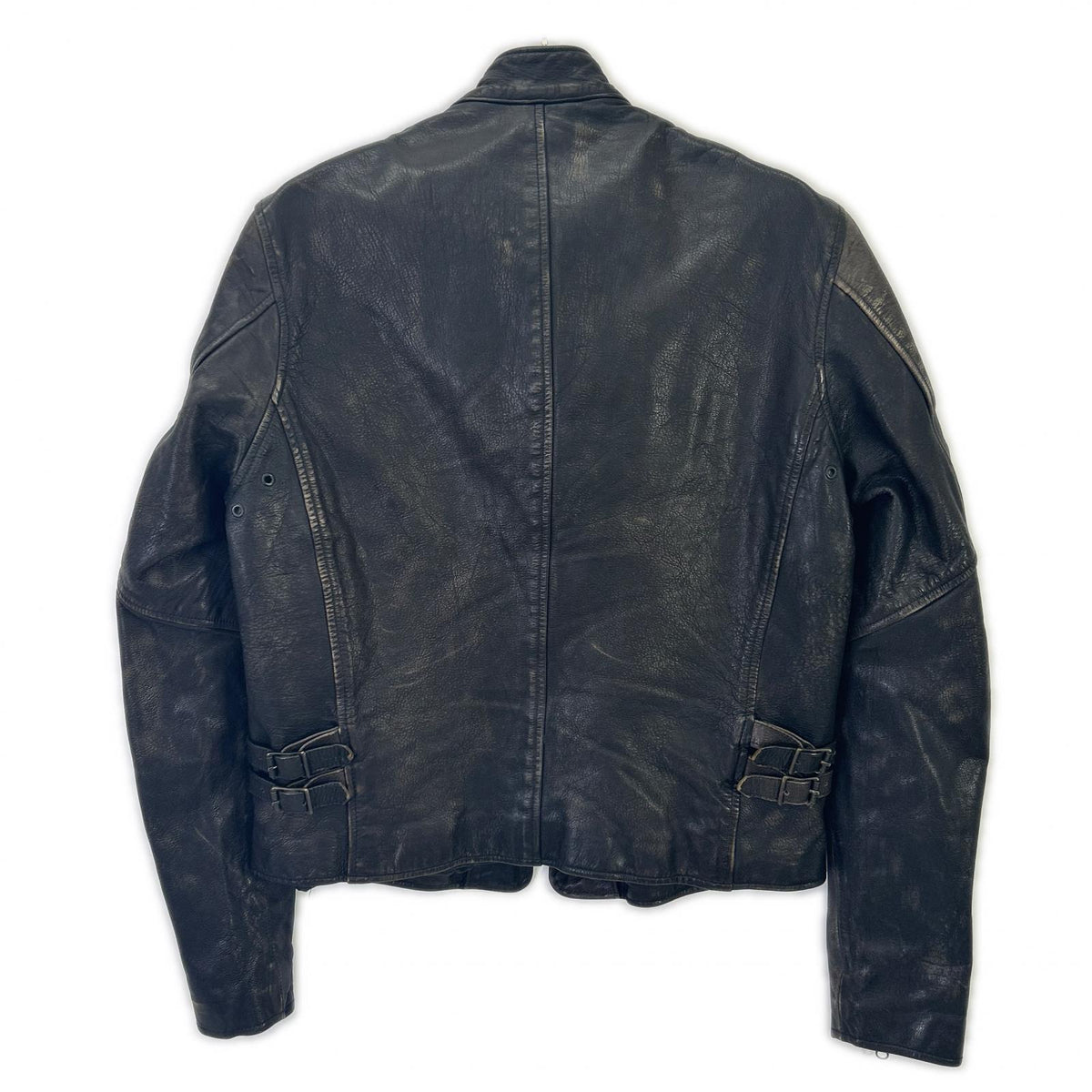 THE COCKPIT Black Goatskin Leather Motocross Jacket Size M