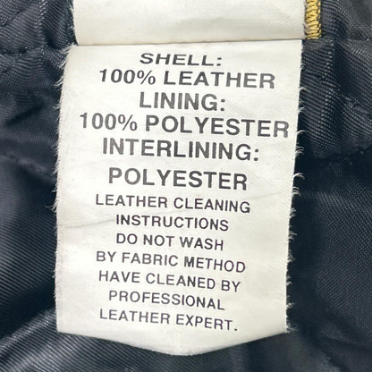 THE COCKPIT Black Goatskin Leather Motocross Jacket Size M