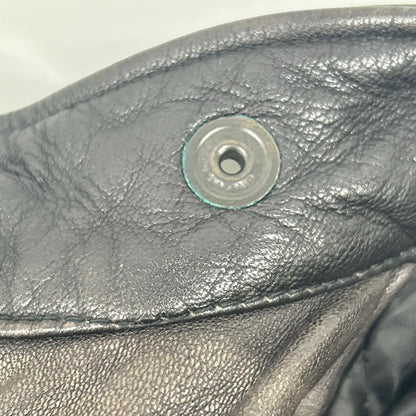THE COCKPIT Black Goatskin Leather Motocross Jacket Size M