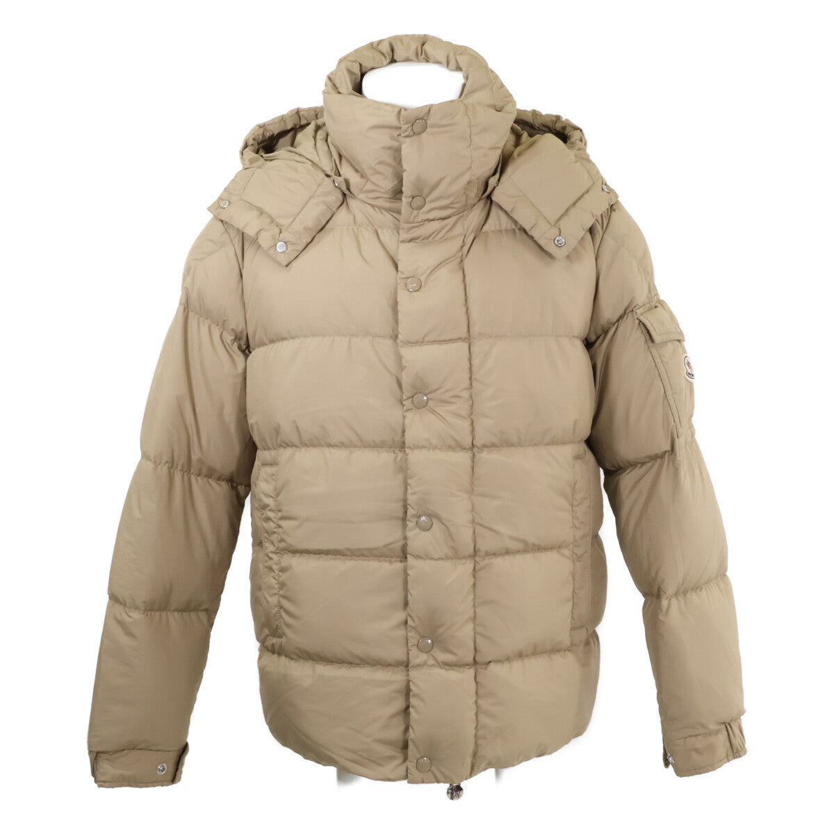 MONCLER MAYA 25' Hooded Down Jacket Beige Size 1
