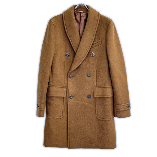 MANUEL RITZ Brown Chesterfield Coat Size 50