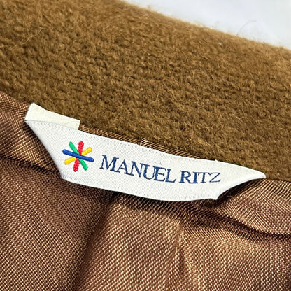 MANUEL RITZ Brown Chesterfield Coat Size 50