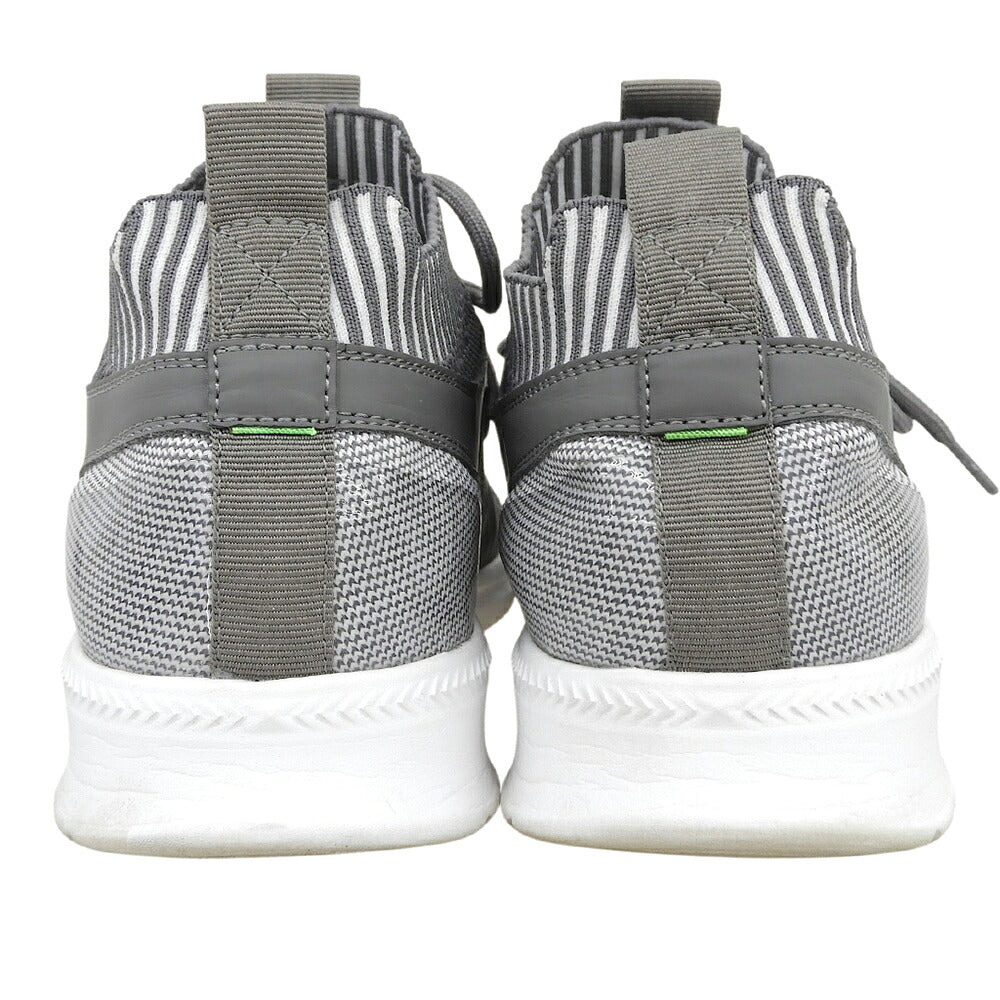 BOSS Gray Extreme Run Knit Fabric Sneakers Size EU 40