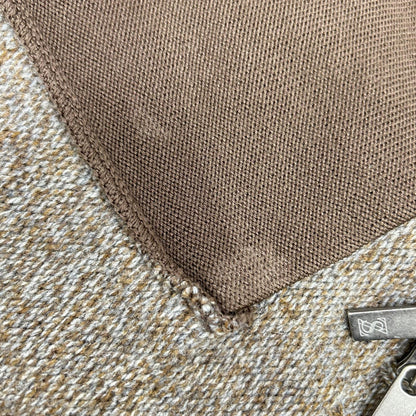 Zegna Sport Brown Heather Wool Knit Jacket