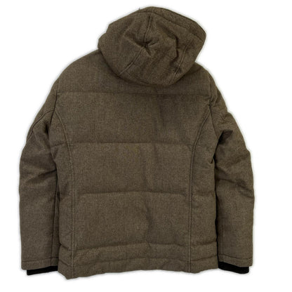 BOSS Brown Dery2 Wool Down Jacket Size 44