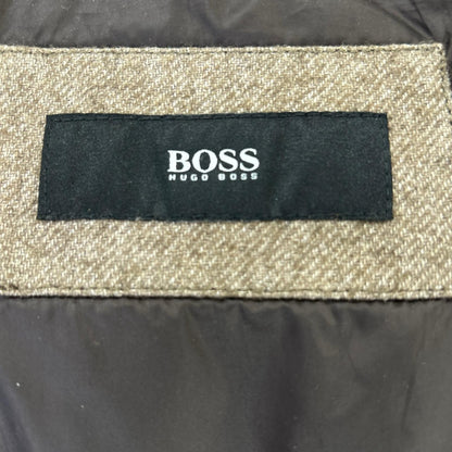 BOSS Brown Dery2 Wool Down Jacket Size 44