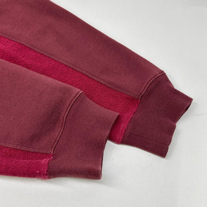 LOEWE Anagram Embroidered Zip Hoodie Red Cotton Size XS