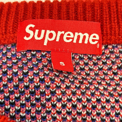 Supreme 21SS Digital Flag Sweater Red Acrylic Size S