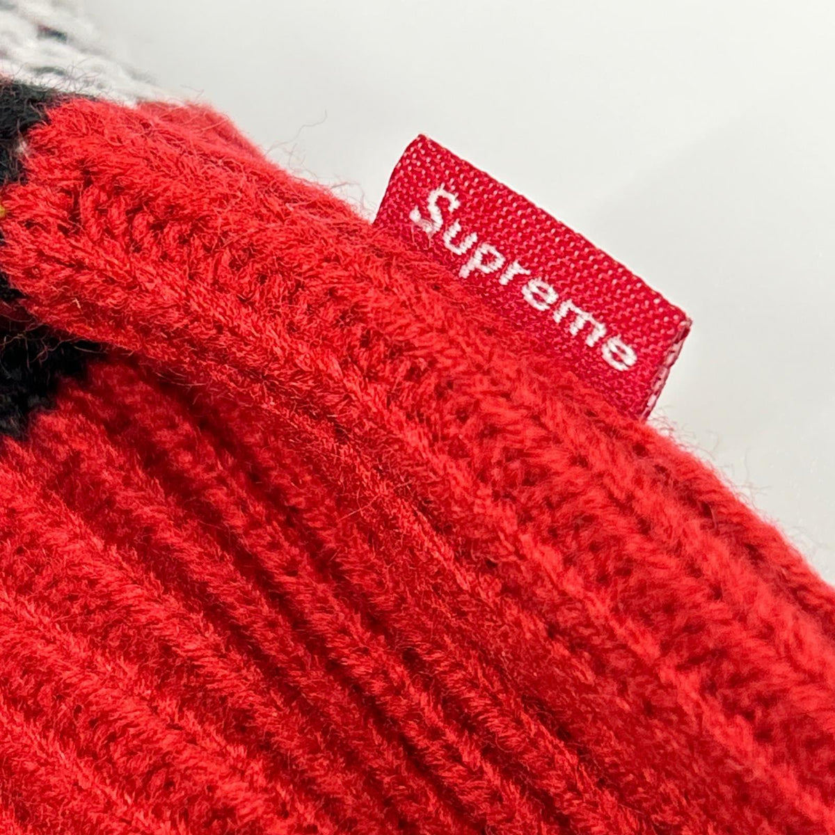 Supreme 21SS Digital Flag Sweater Red Acrylic Size S