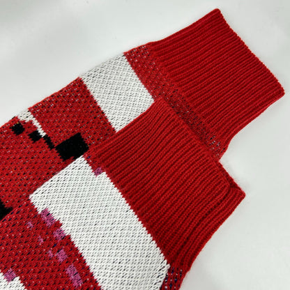 Supreme 21SS Digital Flag Sweater Red Acrylic Size S